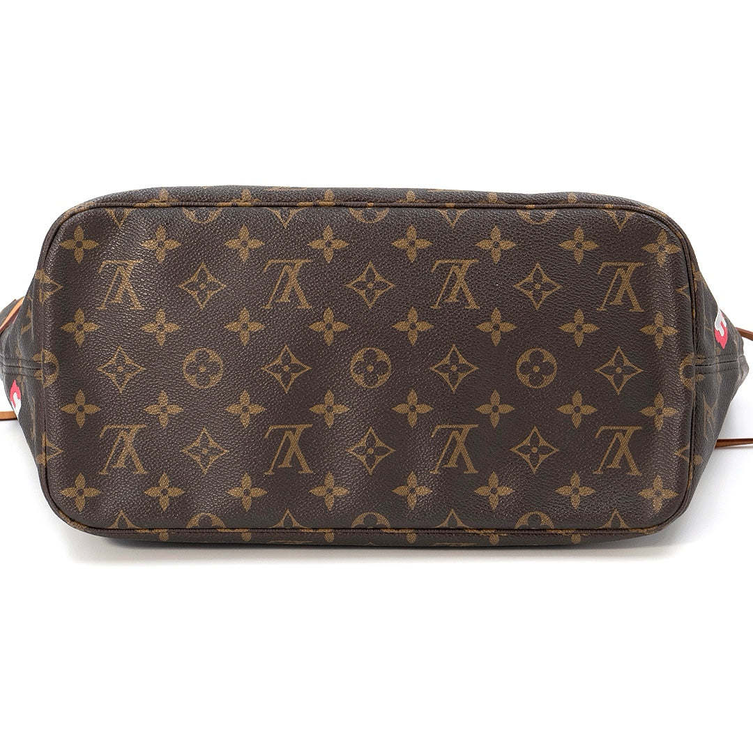 Louis Vuitton Neverfull NM Limited Edition Love Lock Monogram Canvas MM tote bag
