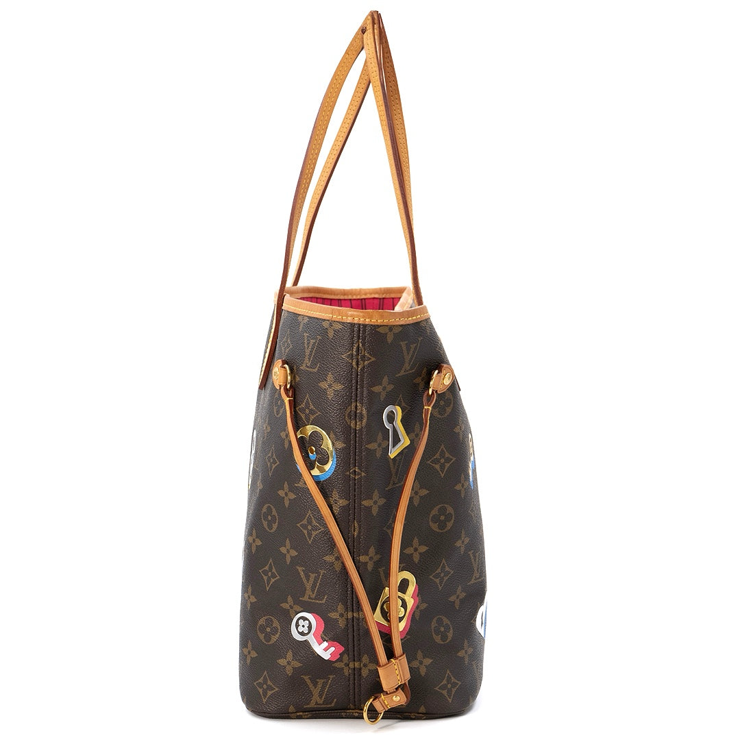 Louis Vuitton Neverfull NM Limited Edition Love Lock Monogram Canvas MM tote bag
