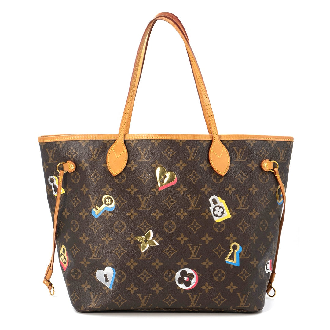 Louis Vuitton Neverfull NM Limited Edition Love Lock Monogram Canvas MM tote bag