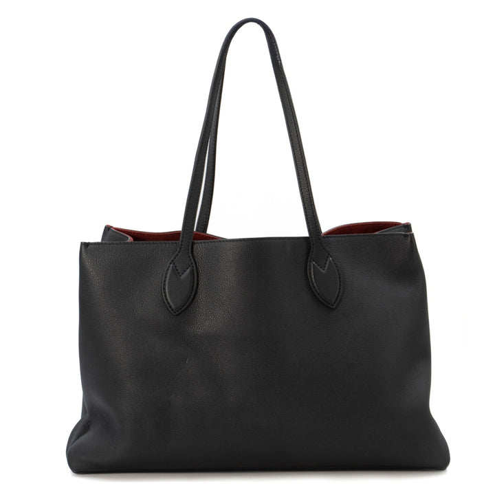 Louis Vuitton Black Leather Lockme Shopper Bag