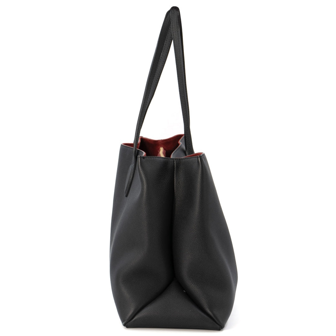 Louis Vuitton Black Leather Lockme Shopper Bag