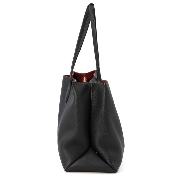 Louis Vuitton Black Leather Lockme Shopper Bag