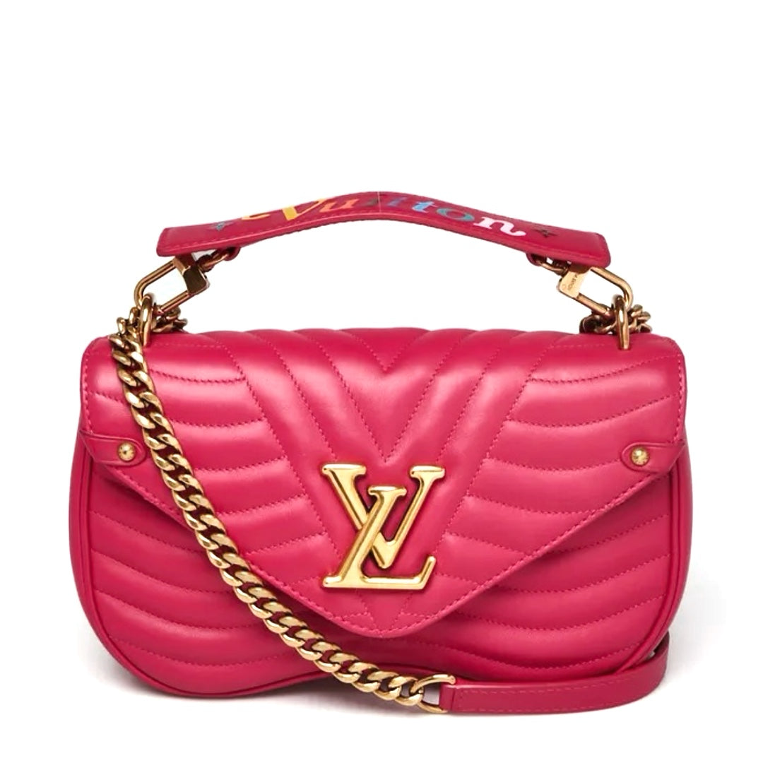 Louis Vuitton Freesia Quilted Leather New Wave Chain MM Bag - Gemaee  UAE