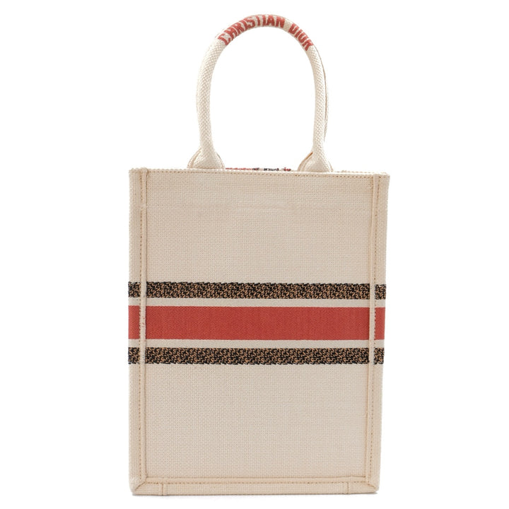 Christian Dior Fleurs Bibliques Embroidery Vertical Book tote bag