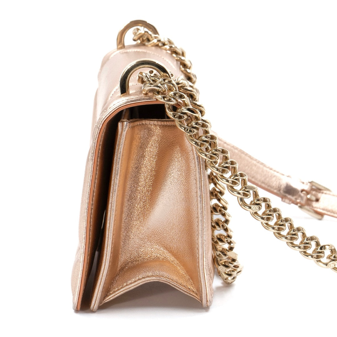 Christian Dior Diorama Rose Gold Chain Bag