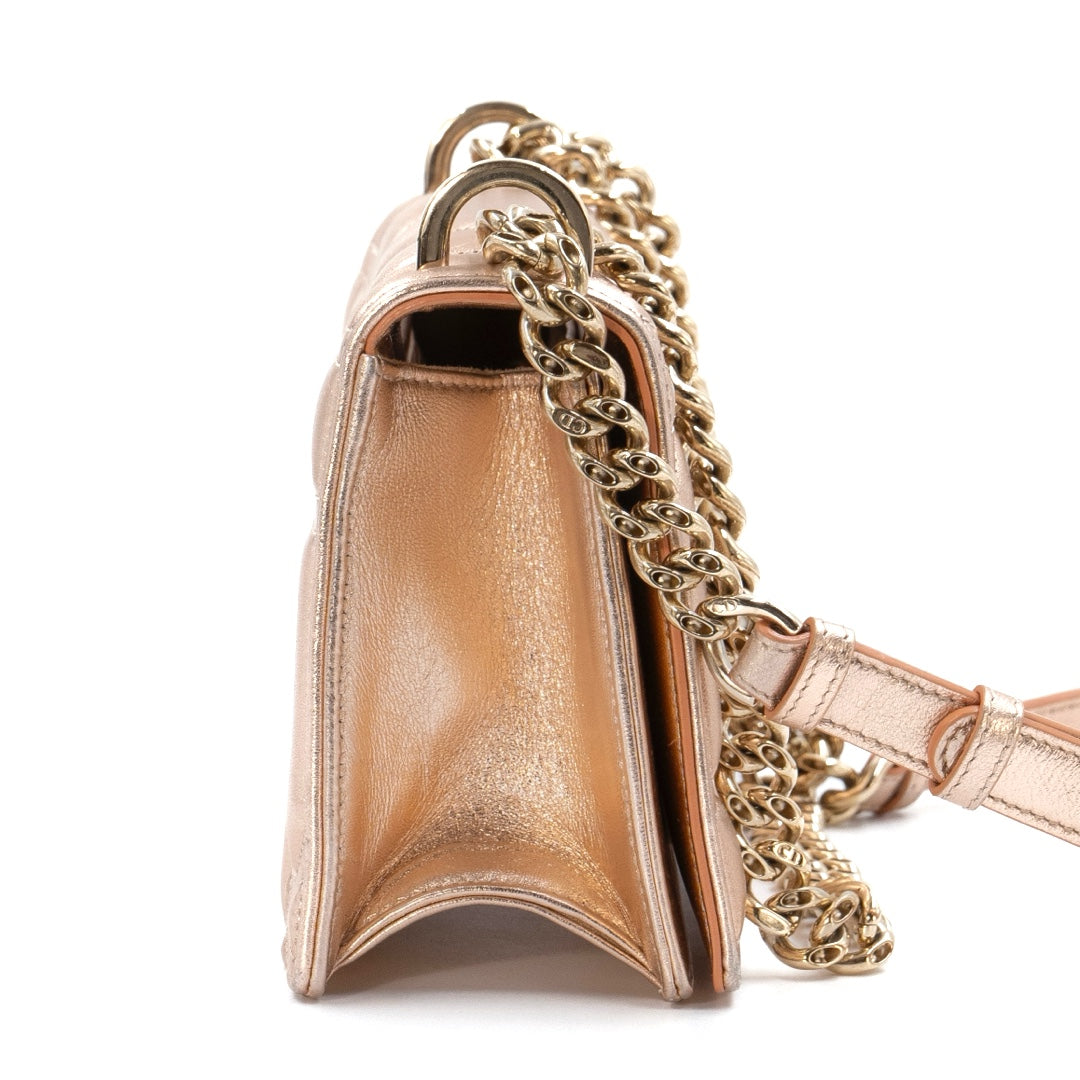 Christian Dior Diorama Rose Gold Chain Bag