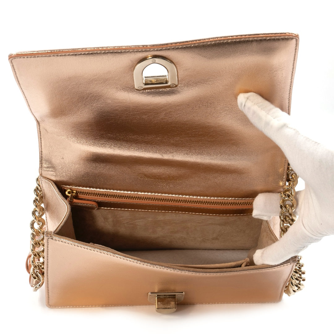 Christian Dior Diorama Rose Gold Chain Bag