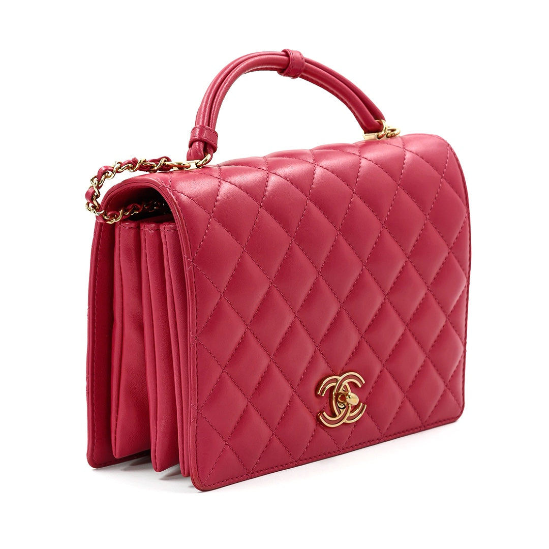Chanel Pink Lambskin Quilted Small Citizen Chic Flap Bag Gemaee UAE