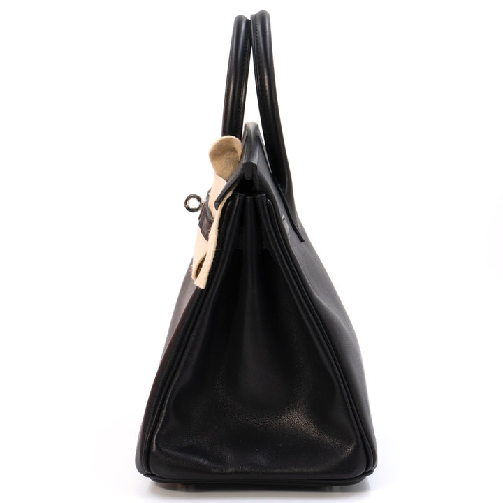 Hermès Birkin 25 Black Volupto with Palladium Hardware