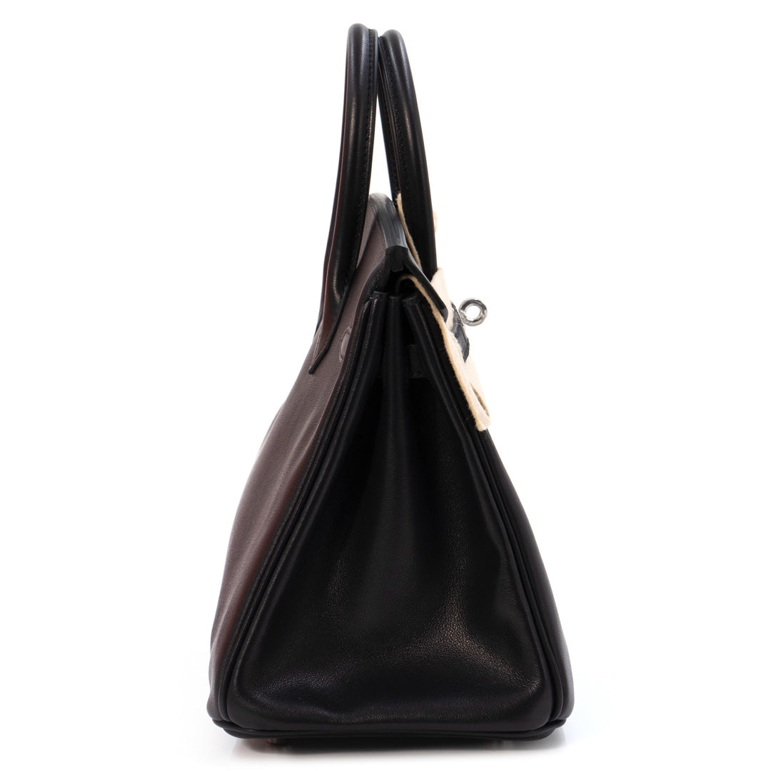 Hermès Birkin 25 Black Volupto with Palladium Hardware