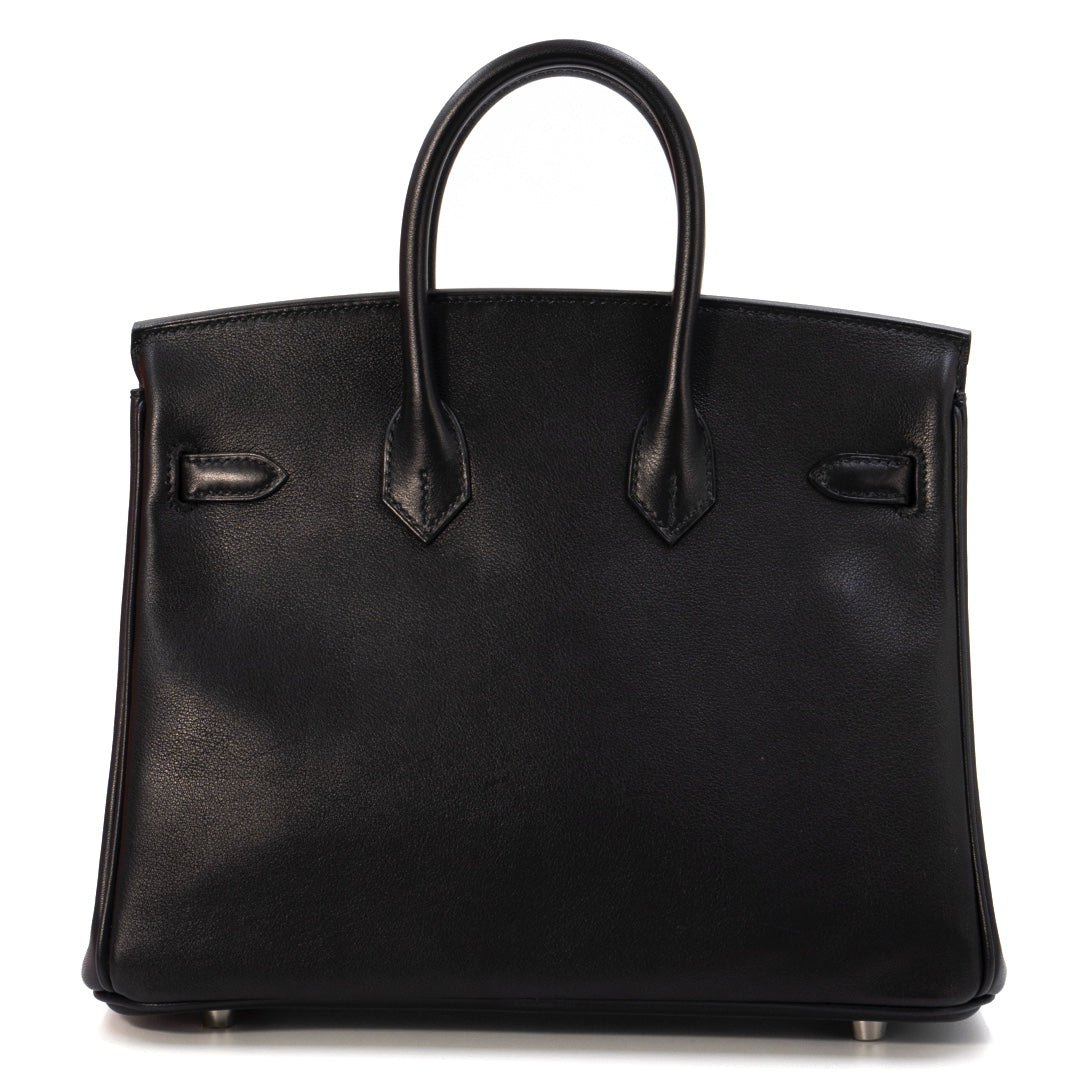 Hermès Birkin 25 Black Volupto with Palladium Hardware