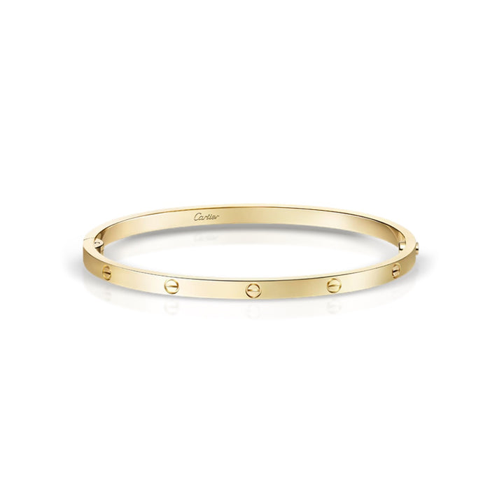 Cartier 18K Yellow Gold Small Model Love Bracelet Size 16