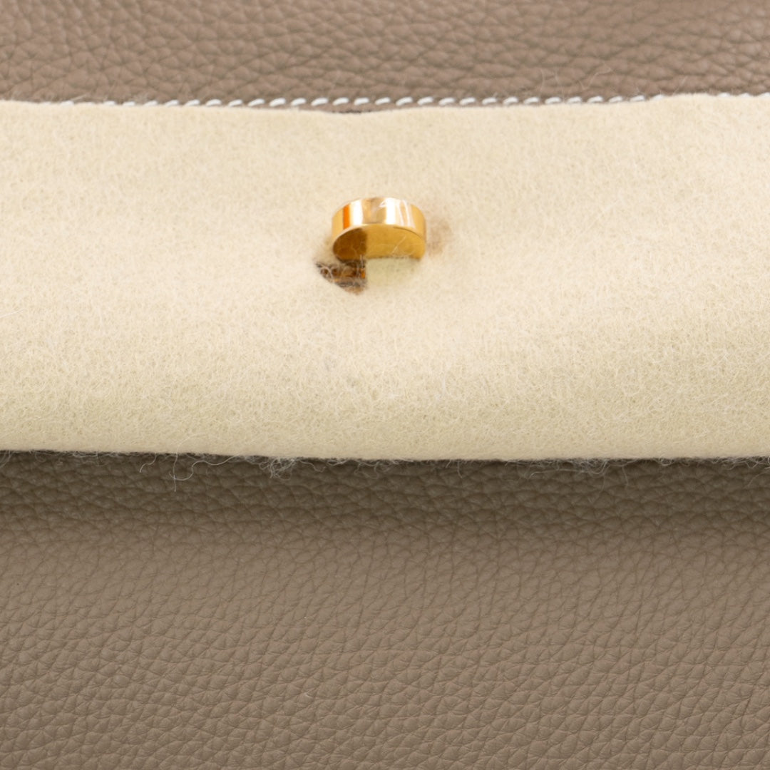 Hermès 24/24 Size 35 Bag in Etoupe Togo Leather