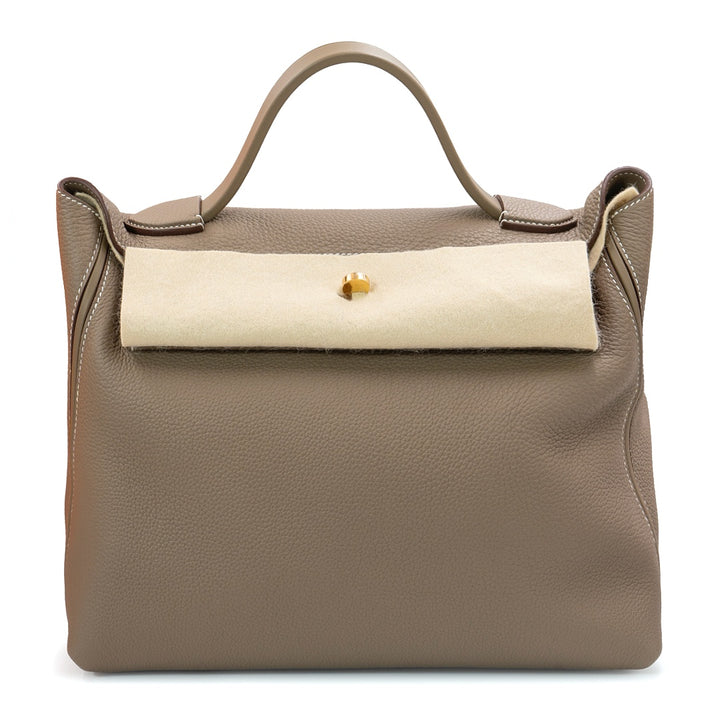 Hermès 24/24 Size 35 Bag in Etoupe Togo Leather