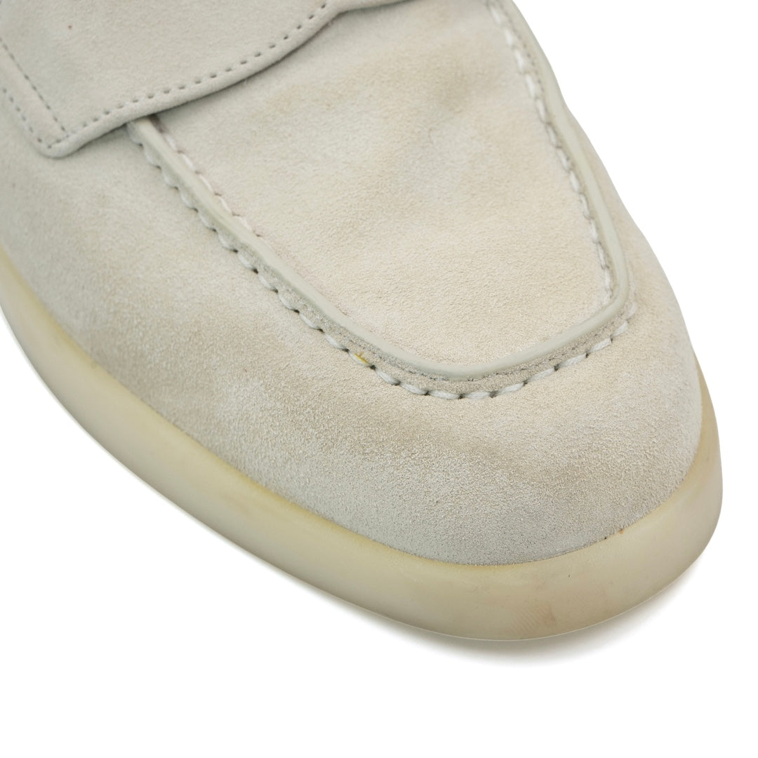 Prada Light Taupe Suede Saint Tropez Mules