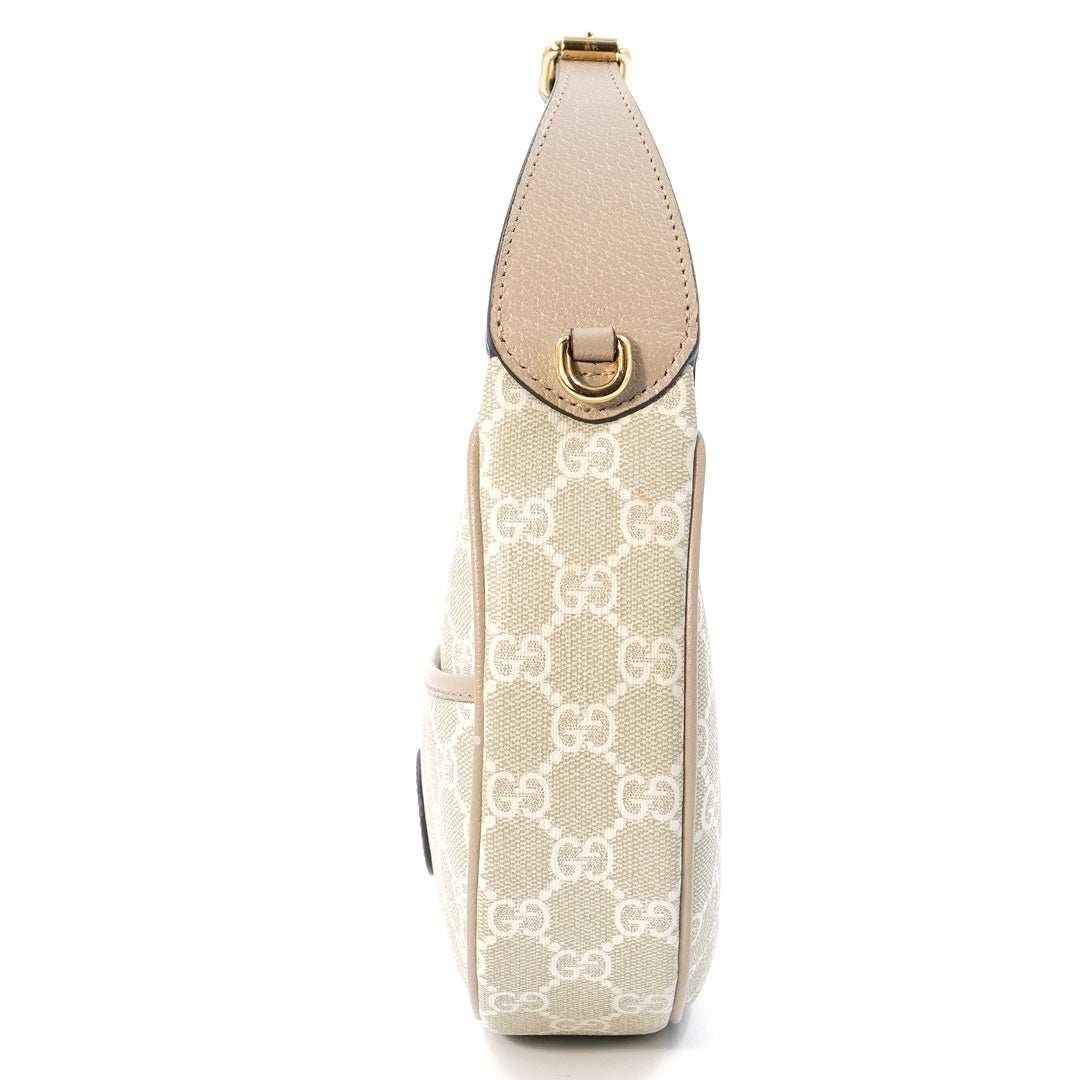 Gucci GG Half Moon Mini Bag Beige GG Supreme