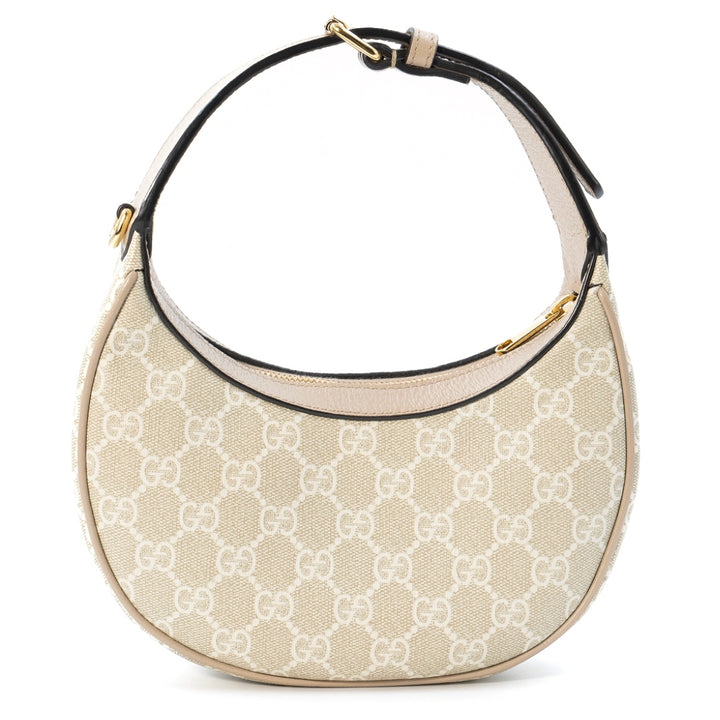 Gucci GG Half Moon Mini Bag Beige GG Supreme
