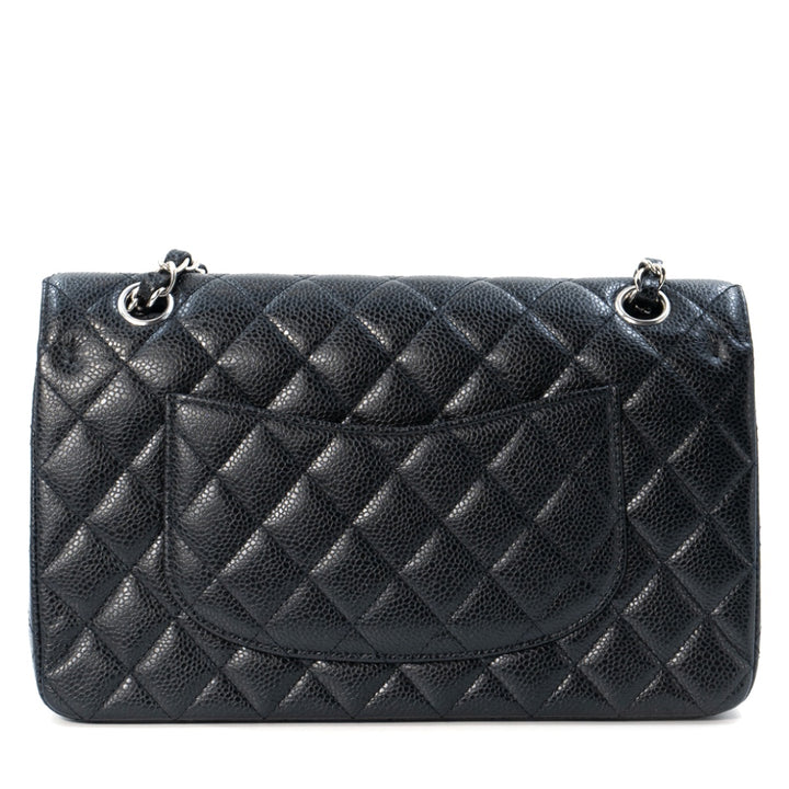 Chanel Medium Classic Double Flap Bag in Black Caviar Leather