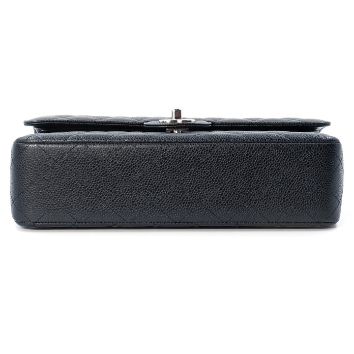 Chanel Medium Classic Double Flap Bag in Black Caviar Leather