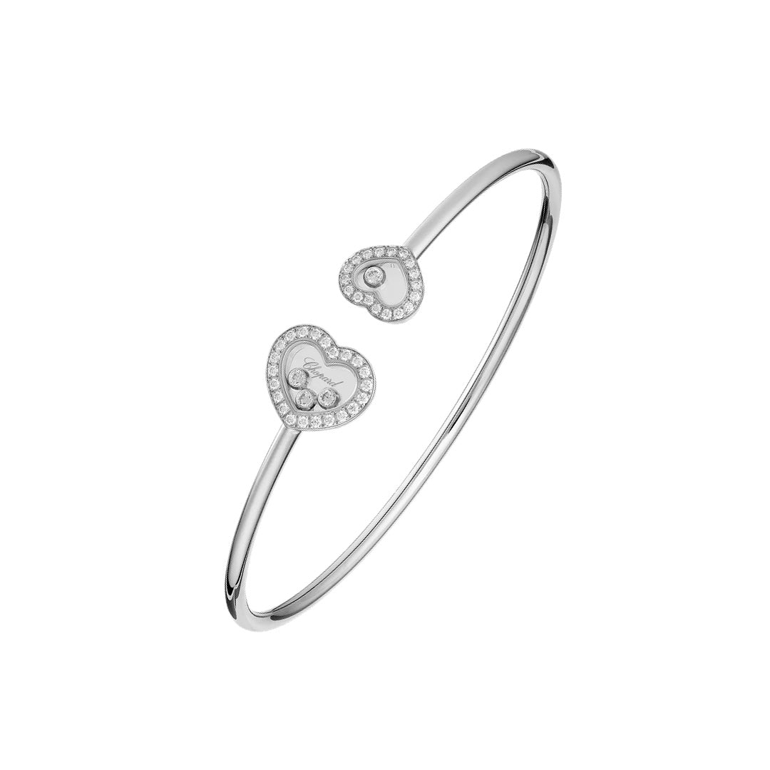 Chopard Happy Diamonds Icons White Gold Floating Diamond Bracelet - Gemaee  UAE