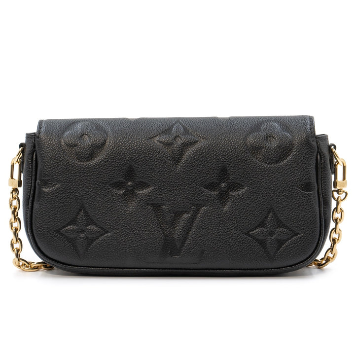 Louis Vuitton Wallet On Chain Ivy Black Monogram Empreinte Leather