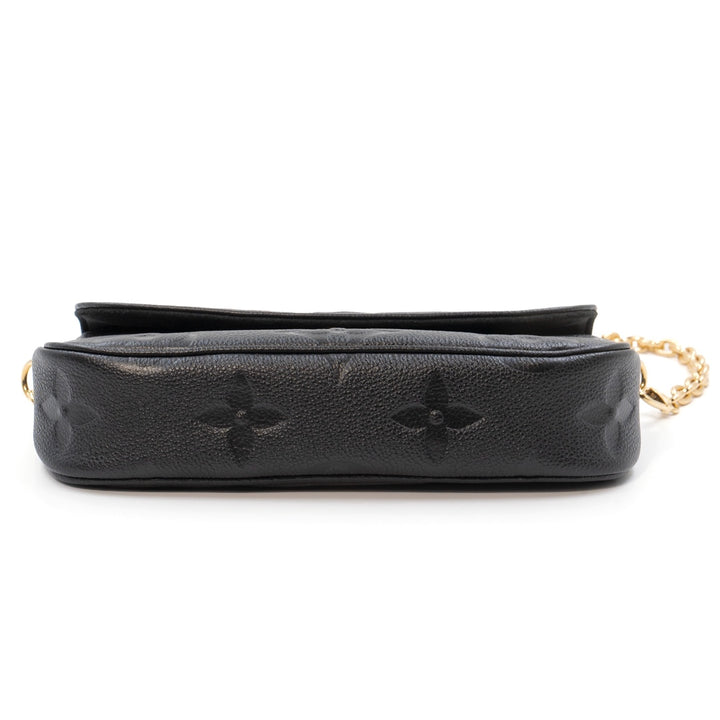 Louis Vuitton Wallet On Chain Ivy Black Monogram Empreinte Leather