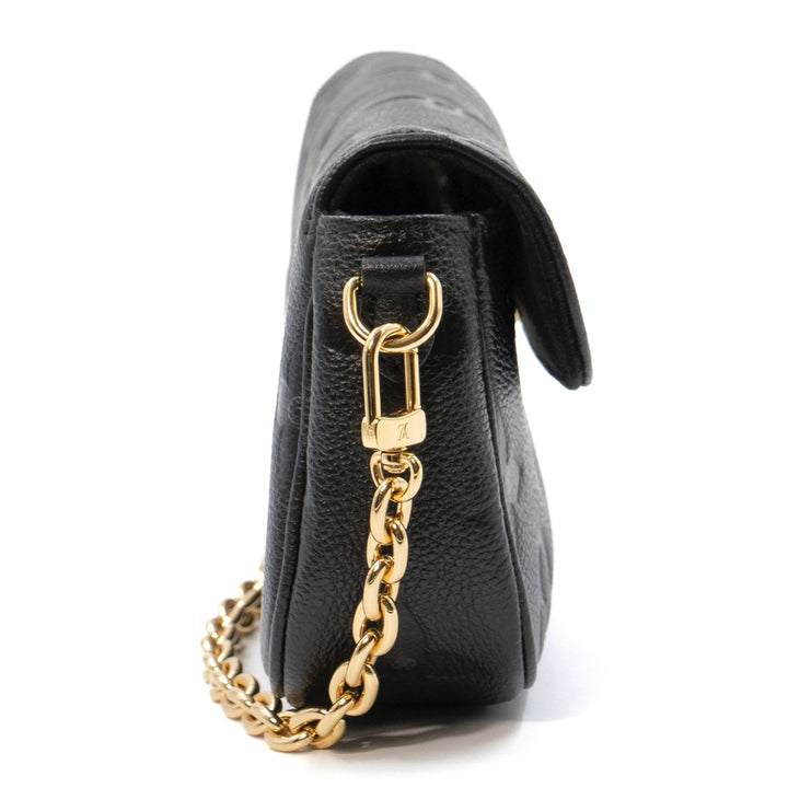 Louis Vuitton Wallet On Chain Ivy Black Monogram Empreinte Leather
