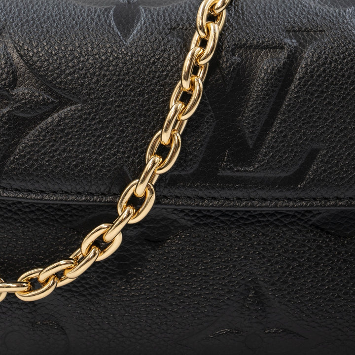 Louis Vuitton Wallet On Chain Ivy Black Monogram Empreinte Leather