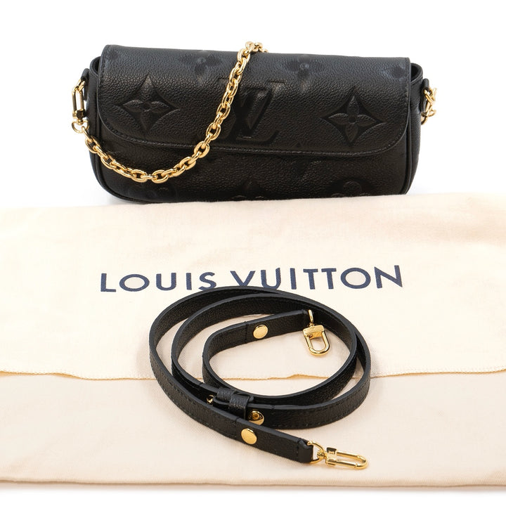 Louis Vuitton Wallet On Chain Ivy Black Monogram Empreinte Leather