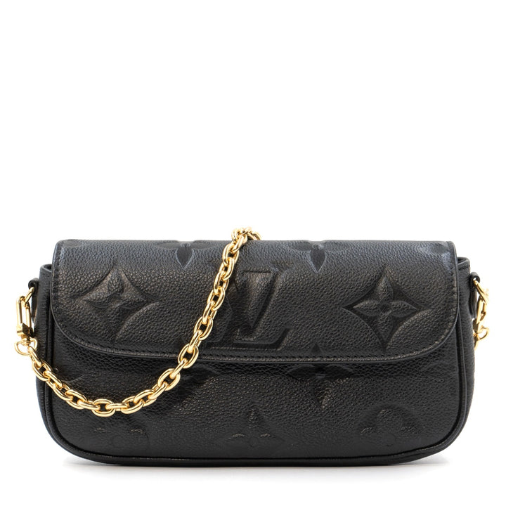 Louis Vuitton Wallet On Chain Ivy Black Monogram Empreinte Leather