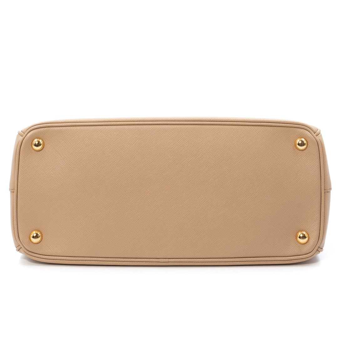 Prada Galleria Large Saffiano Leather Tote Bag in Beige