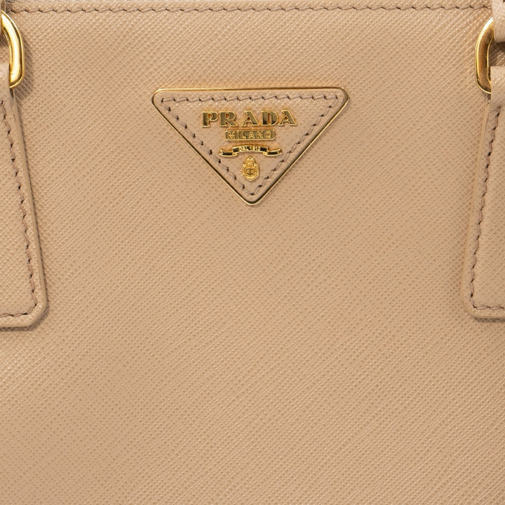 Prada Galleria Large Saffiano Leather Tote Bag in Beige
