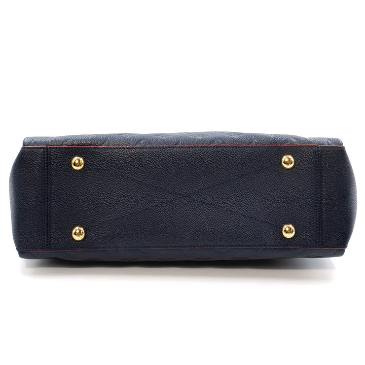 Louis Vuitton Surène MM in navy blue Monogram Empreinte leather