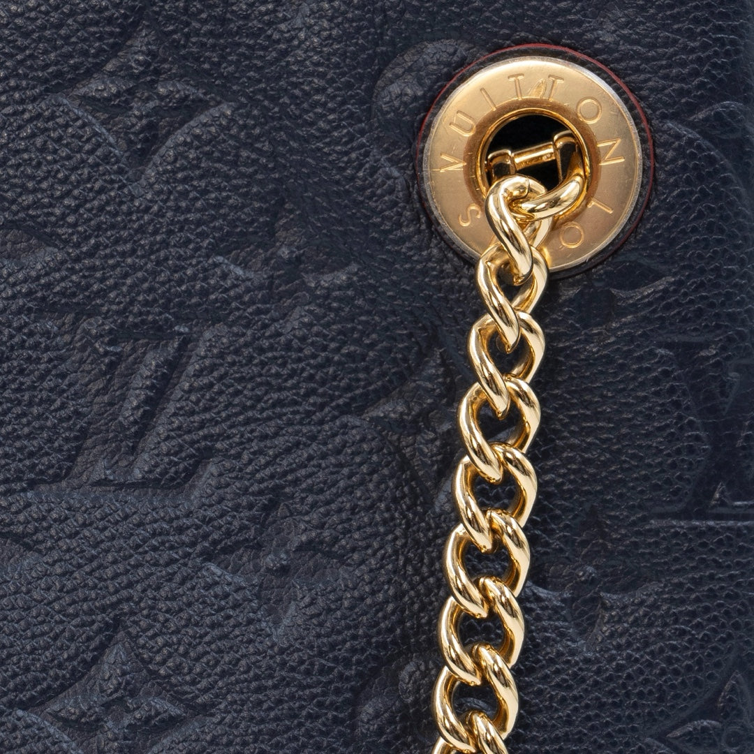 Louis Vuitton Surène MM in navy blue Monogram Empreinte leather