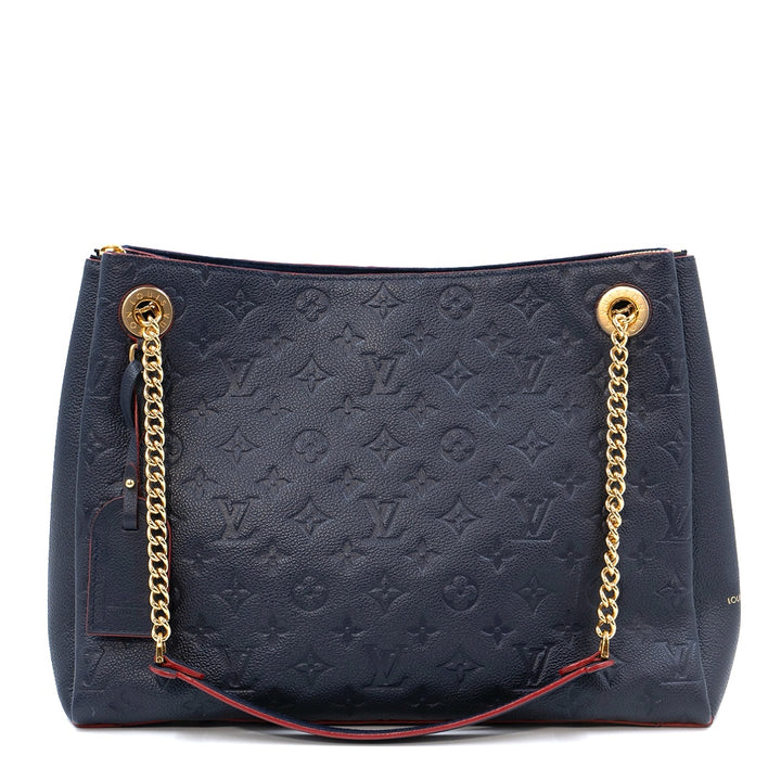 Louis Vuitton Surène MM in navy blue Monogram Empreinte leather