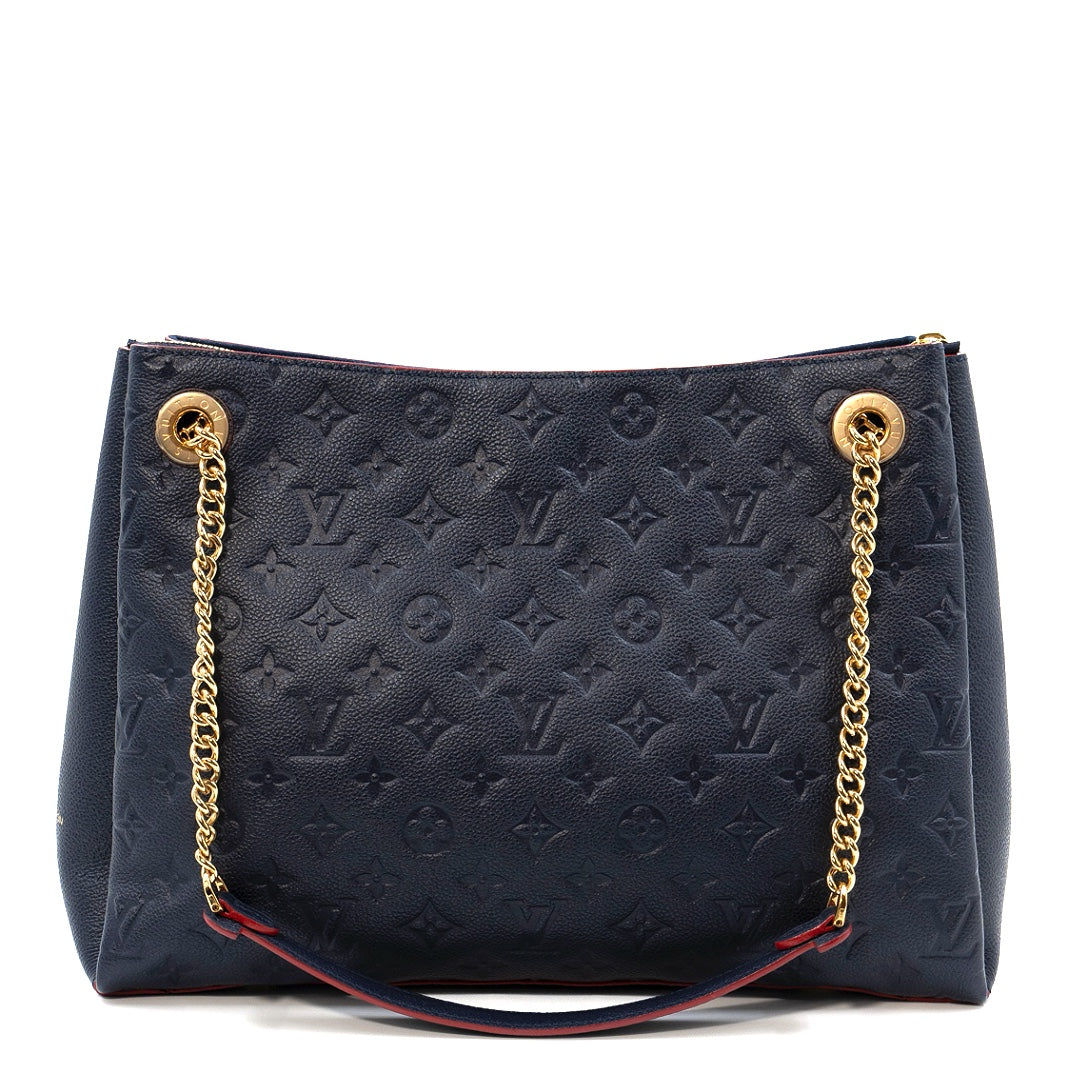 Louis Vuitton Surène MM in navy blue Monogram Empreinte leather
