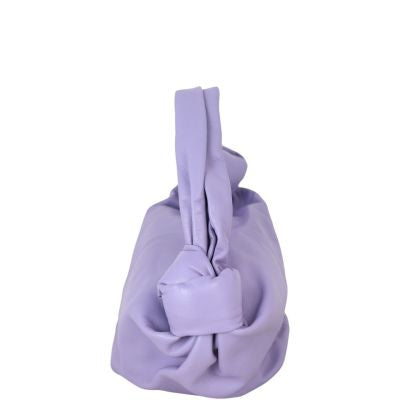 Bottega Veneta Mini Double Knot Bag in Lilac Nappa Leather