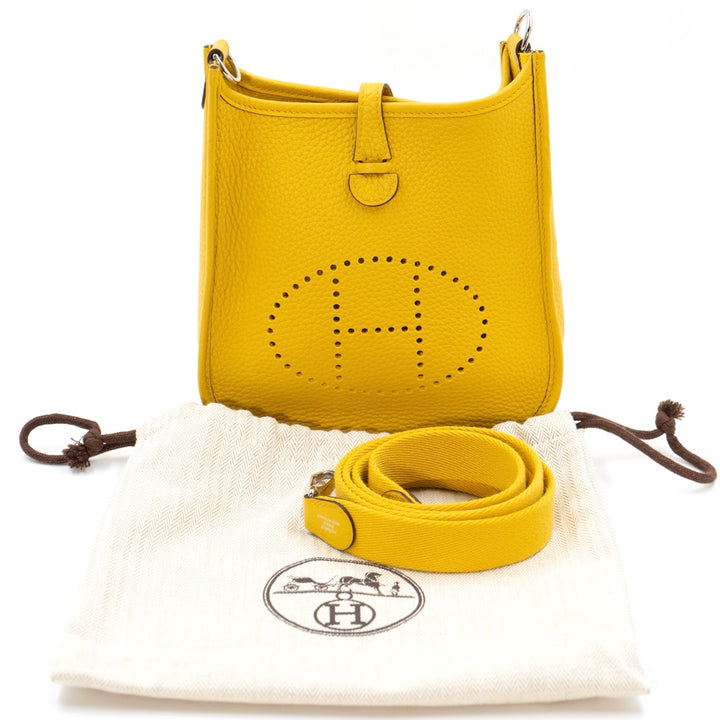 Hermès Evelyne 16 Bag in Sun Taurillon Clémence Leather with Palladium Hardware