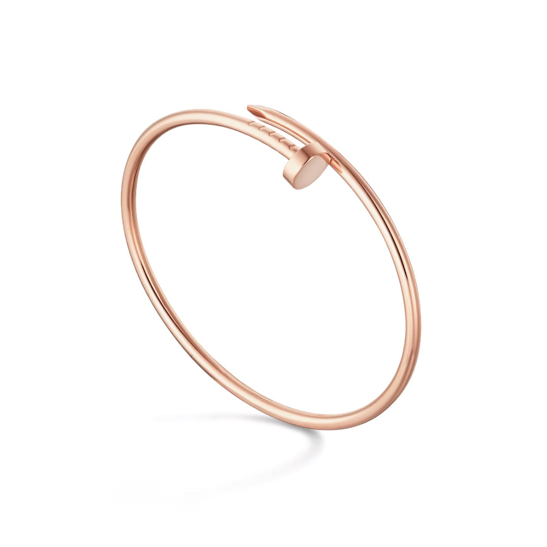 Cartier Juste Un Clou Thin Model Size 16 Rose Gold Bracelet - Gemaee  UAE