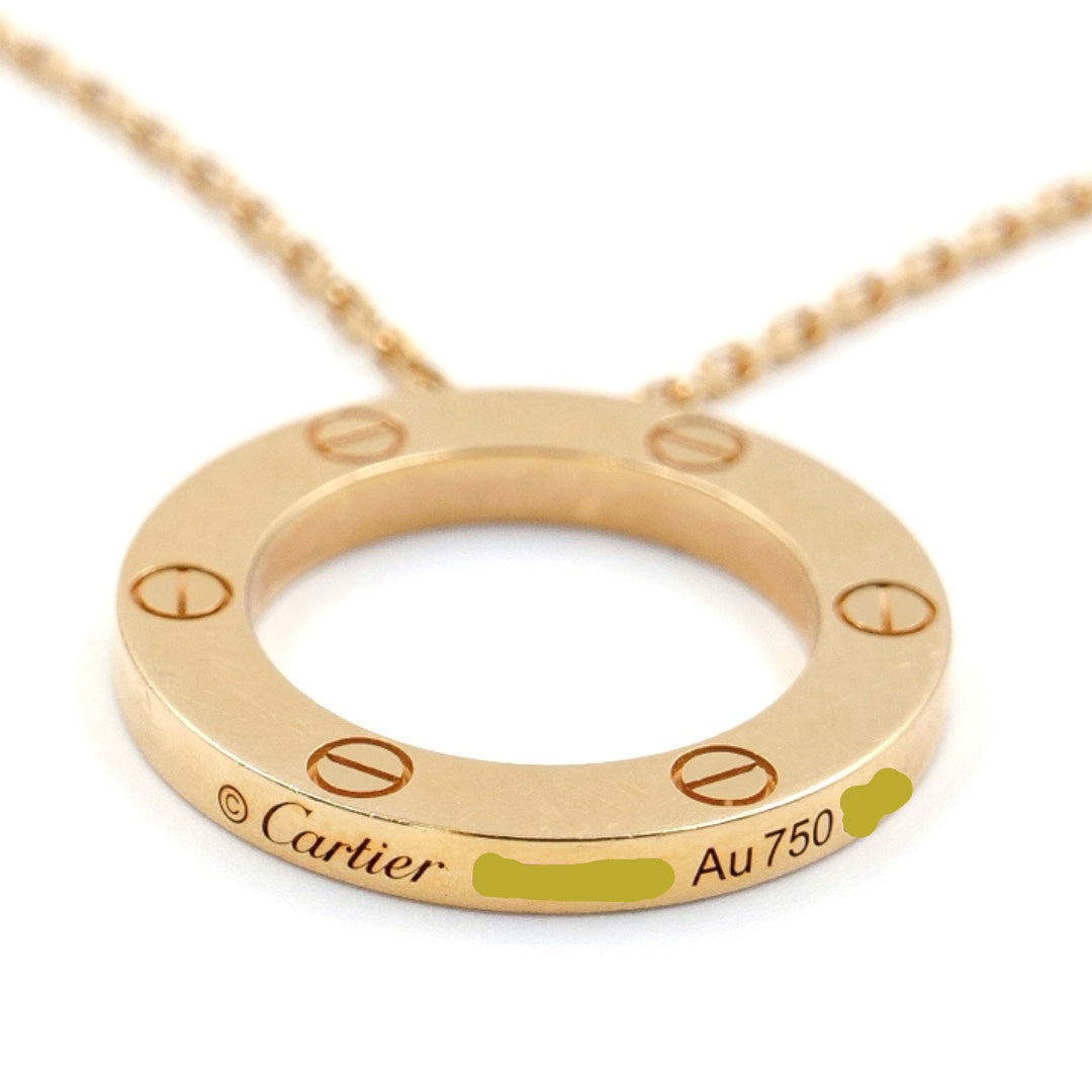 Cartier Love Pendant Necklace in 18K Yellow Gold