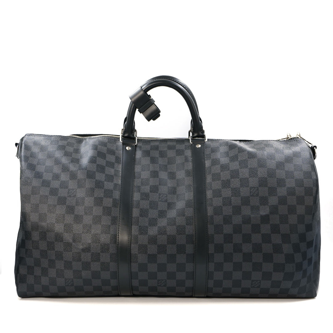 Louis Vuitton Graphite Bandouliere Keepall Bag