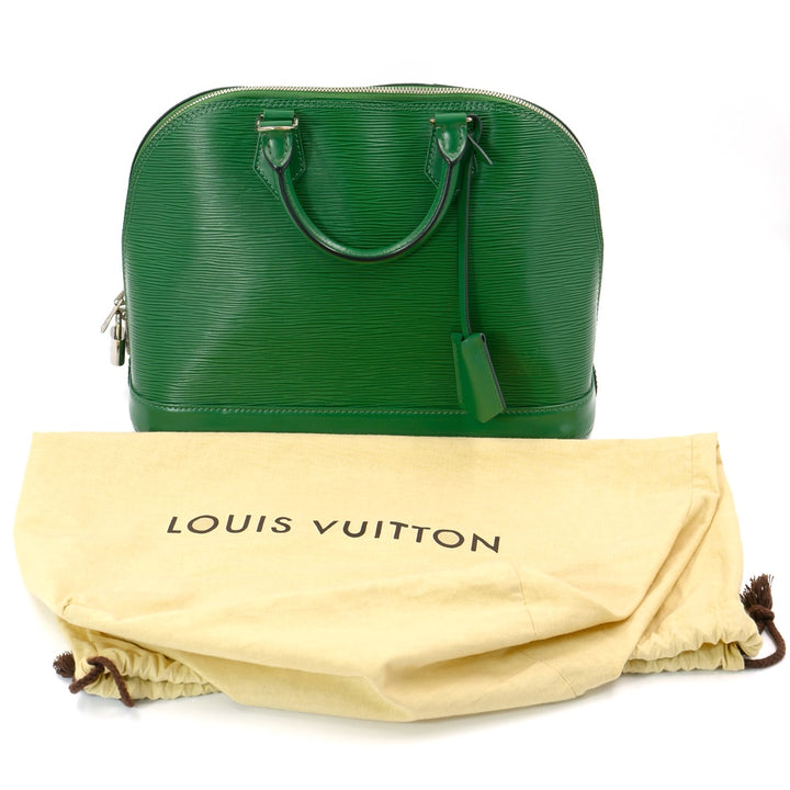Louis Vuitton Epi Alma Pm Green Handbag