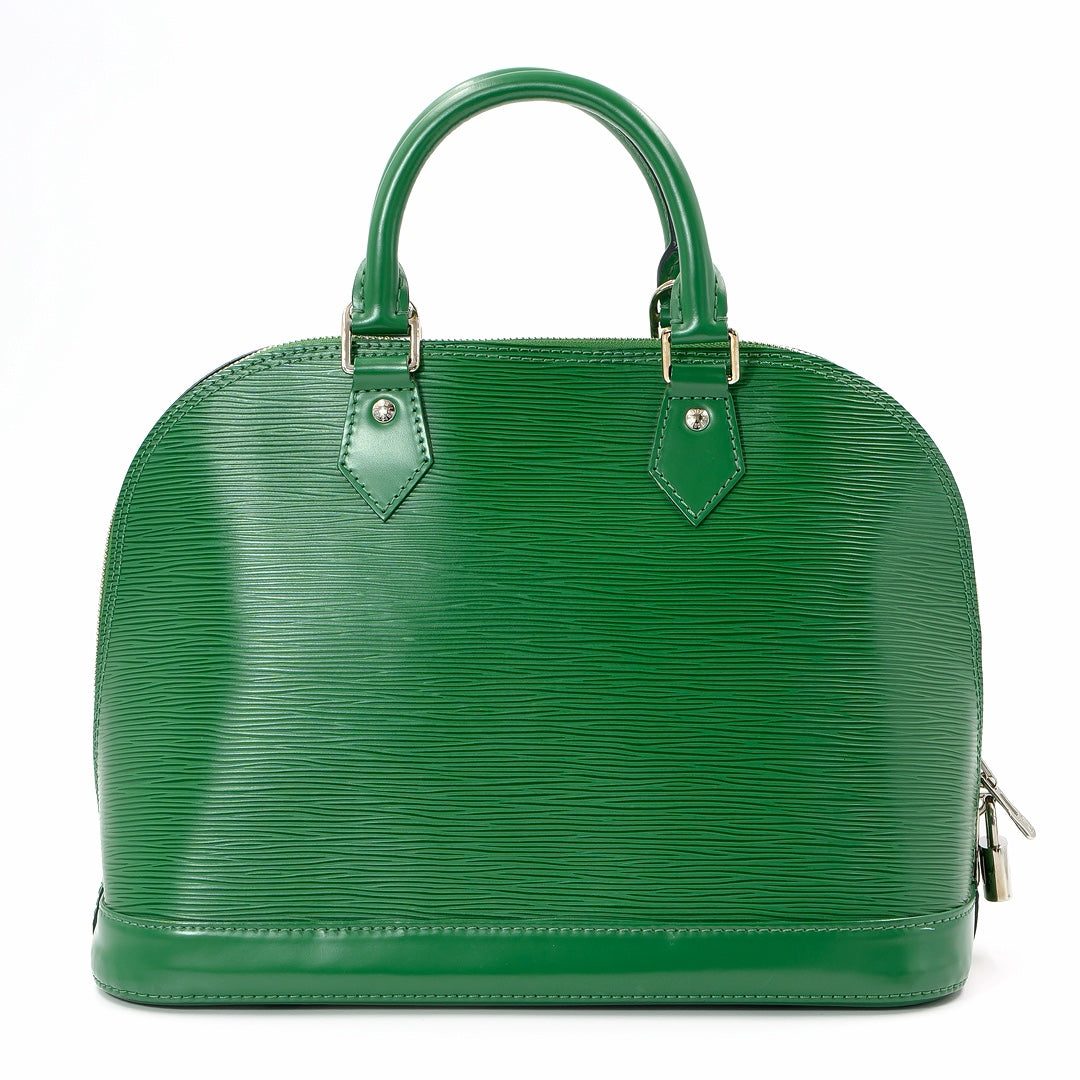 Louis Vuitton Epi Alma Pm Green Handbag