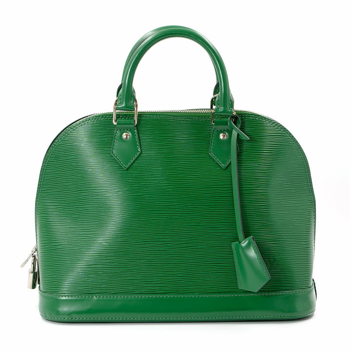 Louis Vuitton Epi Alma Pm Green Handbag