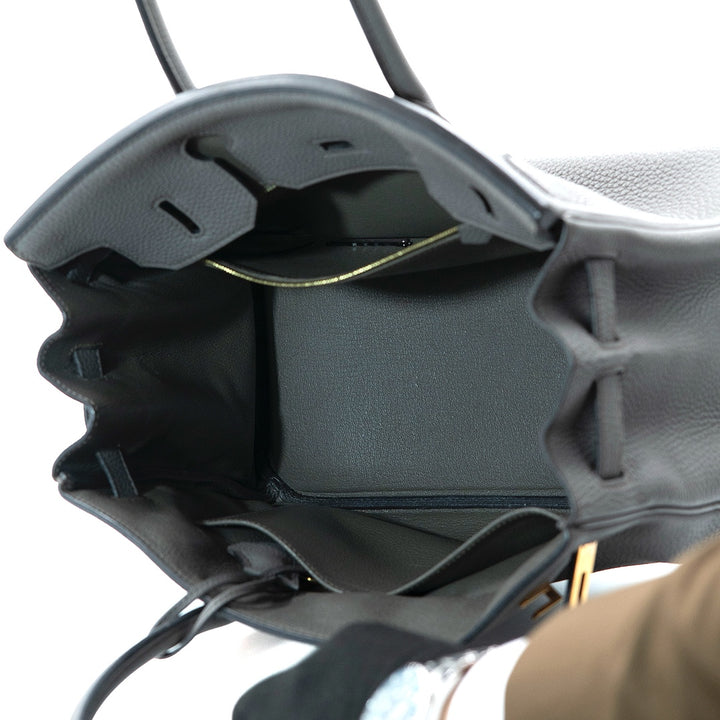 Hermès Birkin 30 Bag in Gris Meyer Togo Leather with Gold Hardware