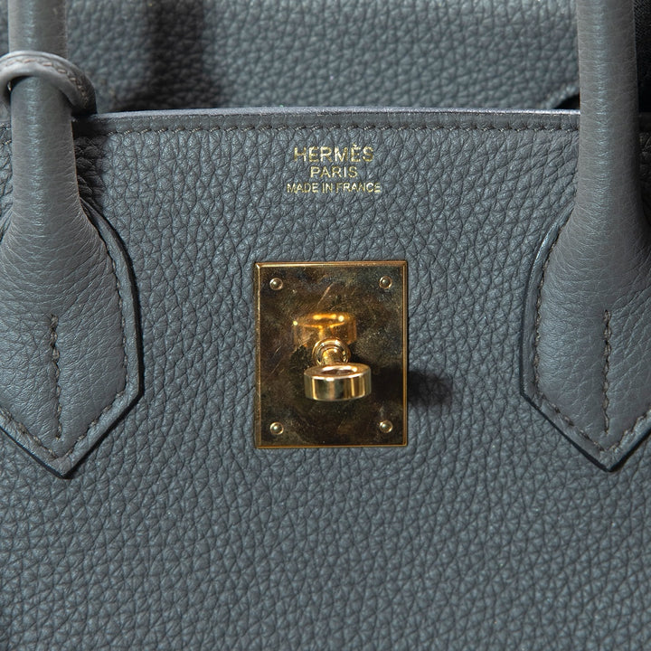 Hermès Birkin 30 Bag in Gris Meyer Togo Leather with Gold Hardware