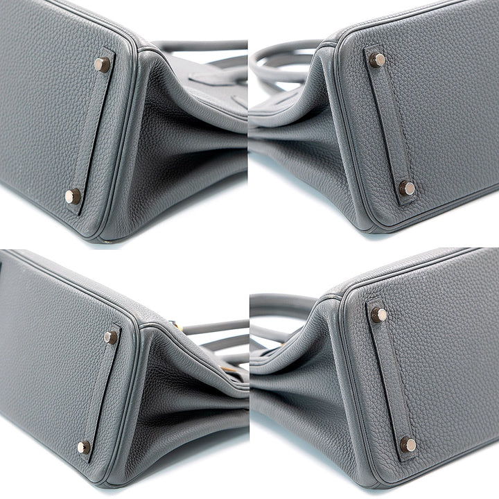 Hermès Birkin 30 Bag in Gris Meyer Togo Leather with Gold Hardware