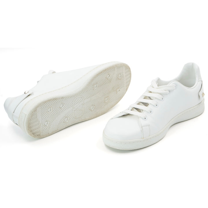 Valentino Garavani White Leather Backnet Sneakers