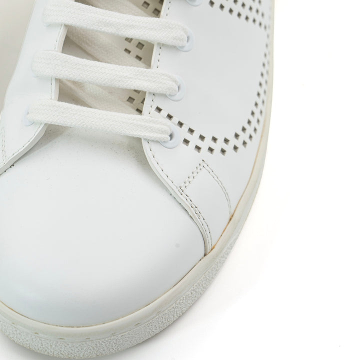 Valentino Garavani White Leather Backnet Sneakers