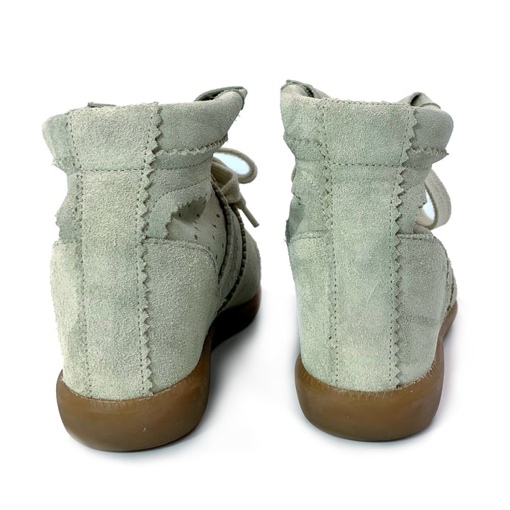 ISABEL MARANT grey Bobby wedge sneakers